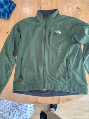 The North Face Men's Olive Green Softshell Jacket